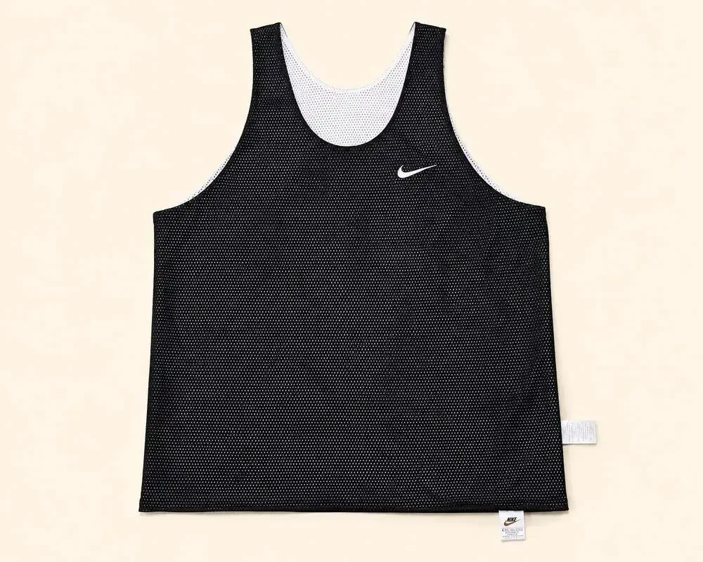 Nike Reversible Mesh Basketball Tank Jersey XL Black White Y2K
